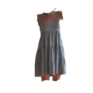 Victoria’s Secret | University of Pink Gray Tiered Sleeveless Dress Size Medium